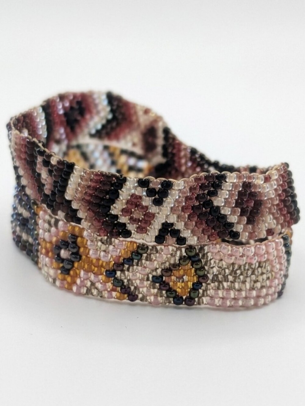 Pair Of Southwestern Seed Bead Friendship Bracelets